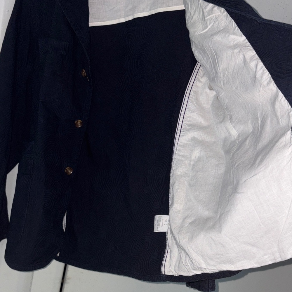 Unbranded Men's Navy Lightweight Shirt Jacket - Picture 6 of 7